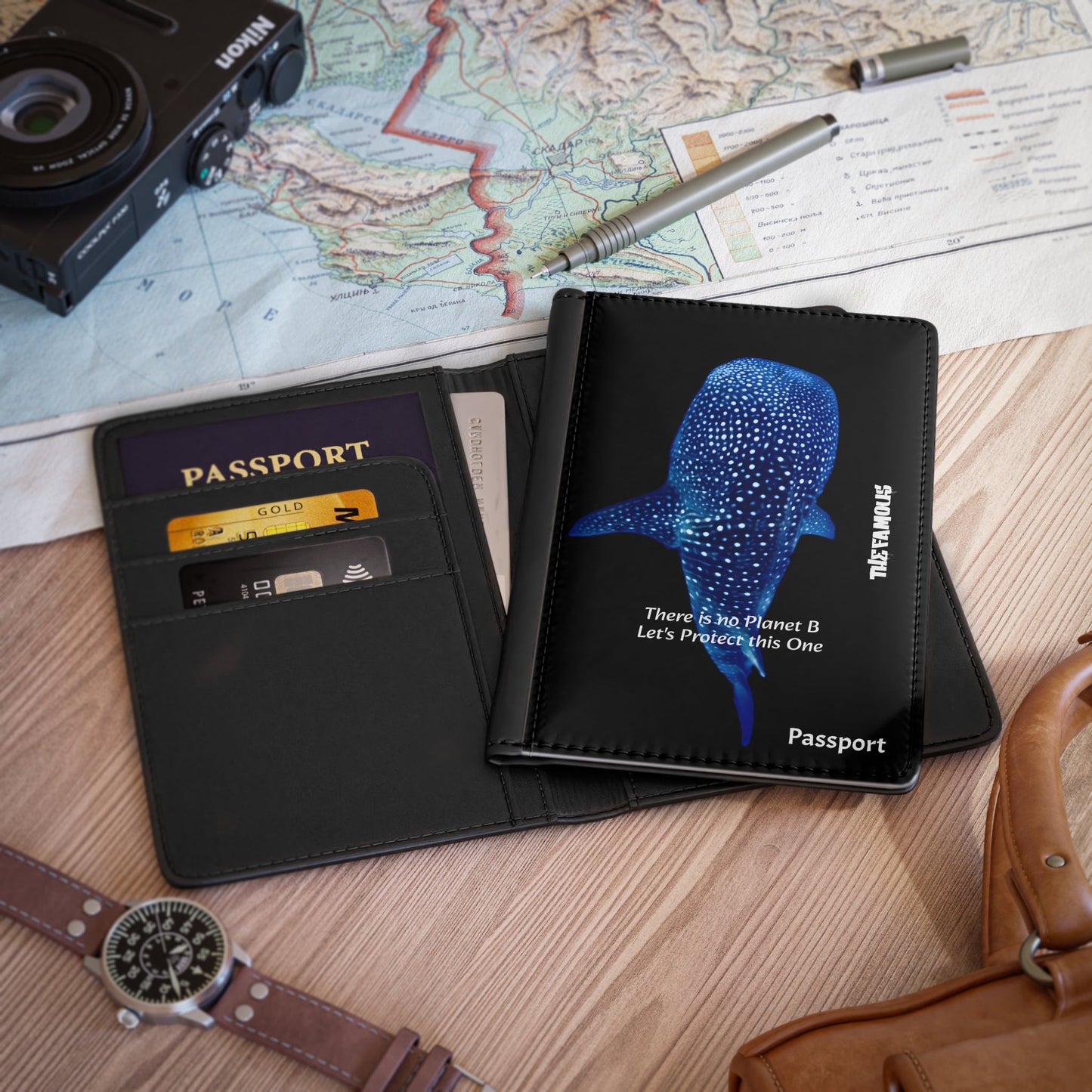 Passport Cover - No Planet B Printify