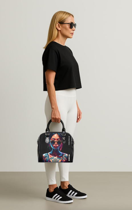 Designer Handbag The Black INKA from the TheFamous Studio 'Streetwear' Series | Limited Edition