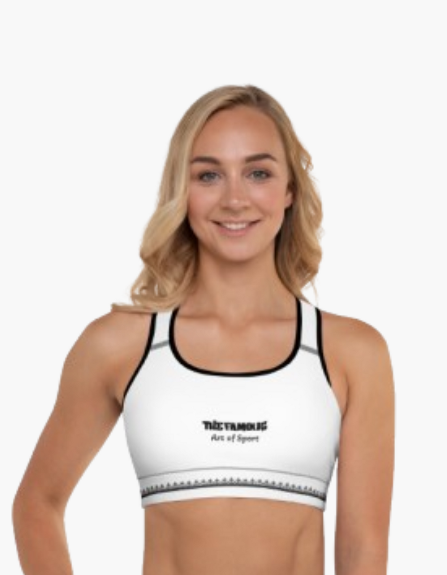 Sports Bra TheFamous White | Limited Edition TheFamous Studio