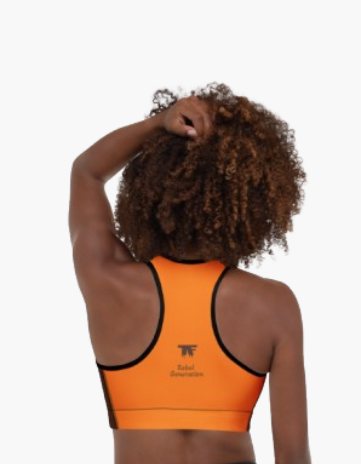 Sports Bra Surf Brown & Orange | Limited Edition TheFamous Studio