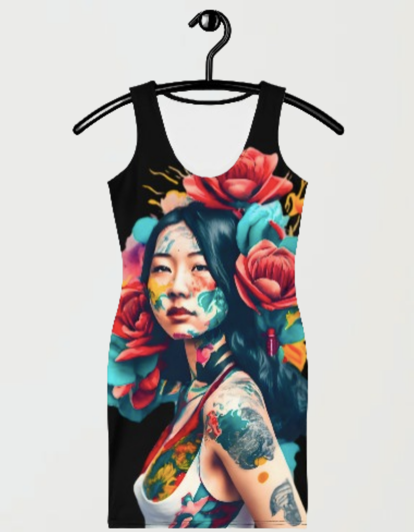 Streetwear designer Dress 'The Art of Tattoos' | Limited Edition TheFamous Studio