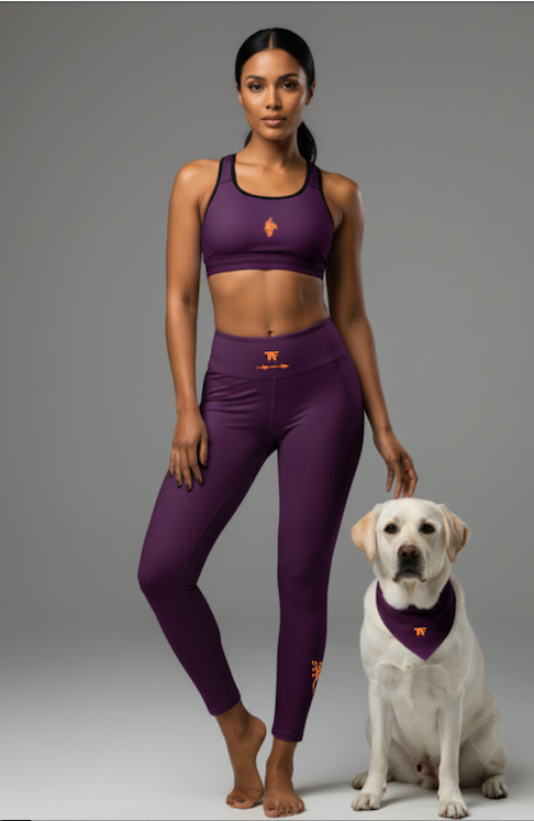Activewear for women. Padded sport bra prune burgundy. TheFamous studio limited editions