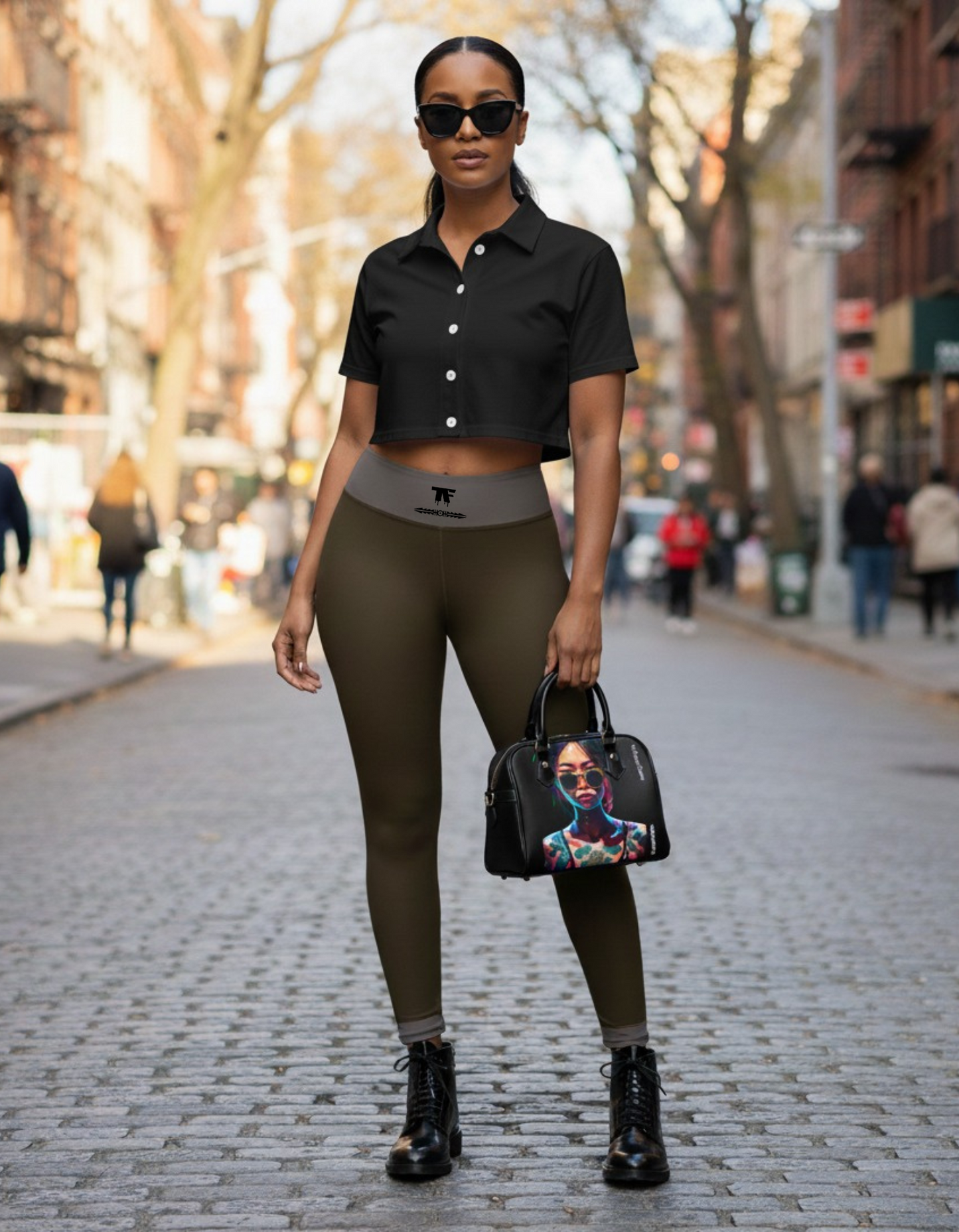 Yoga Leggings Nomad Desert Storm | Limited Edition TheFamous Studio