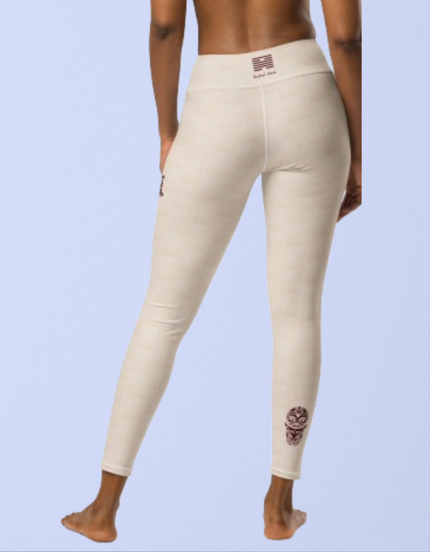 Yoga Leggings Outfit - Tribal Beige Raphia Inspired | Limited Edition TheFamous Studio