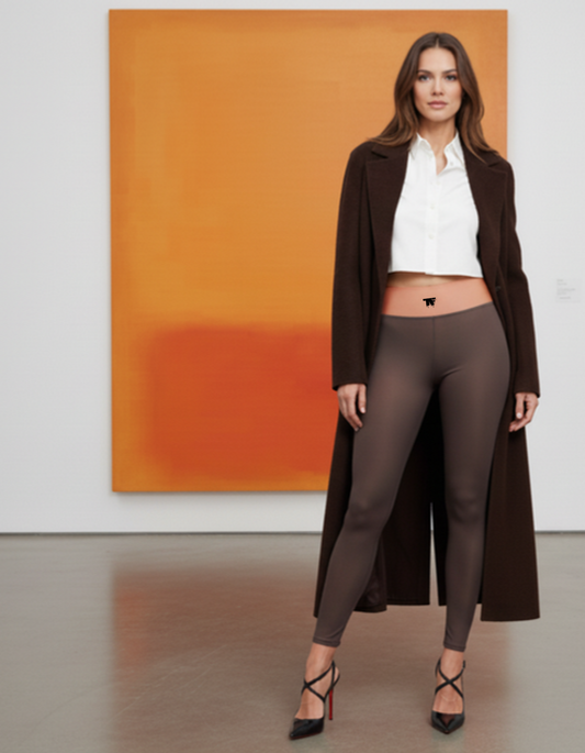 Yoga Leggings Brown & Melon | Limited Edition TheFamous Studio