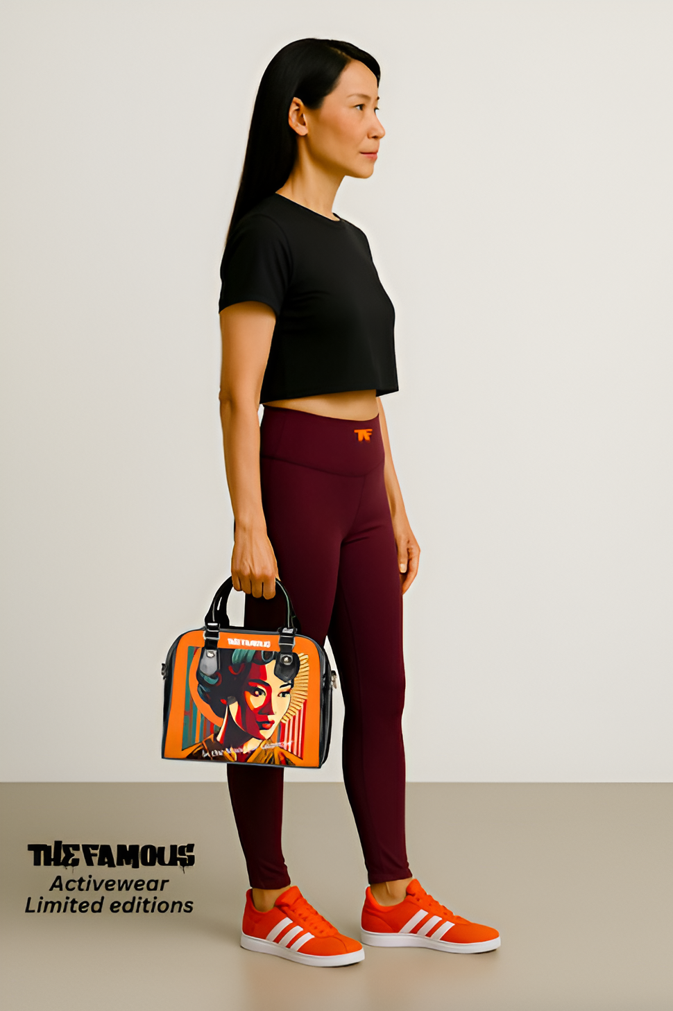 Designer Handbag The Orange MAGGIE from the TheFamous Studio 'Streetwear' Series | Limited Edition