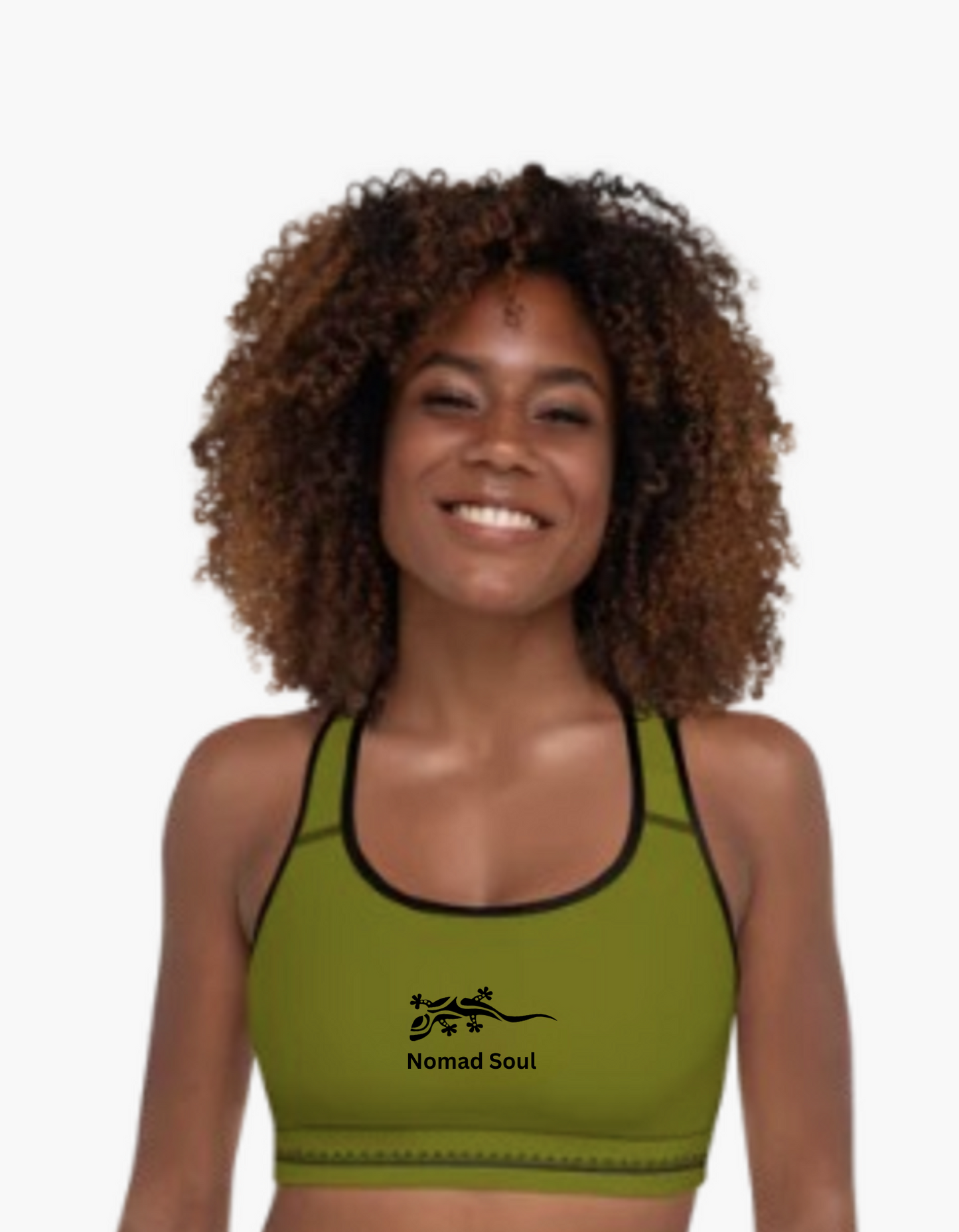 Sports Bra Nomad Khaki Garrigue | Limited Edition TheFamous Studio