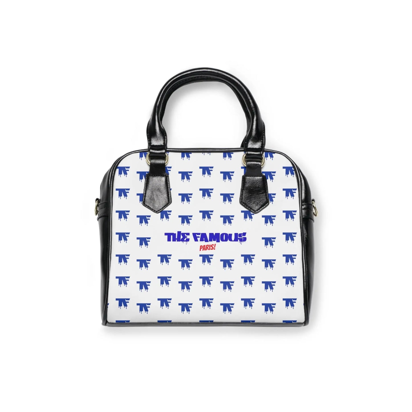 Designer Handbag The 'Streetwear' Bag - Black & White - LOUISE Red Lips | Limited Edition TheFamous Studio