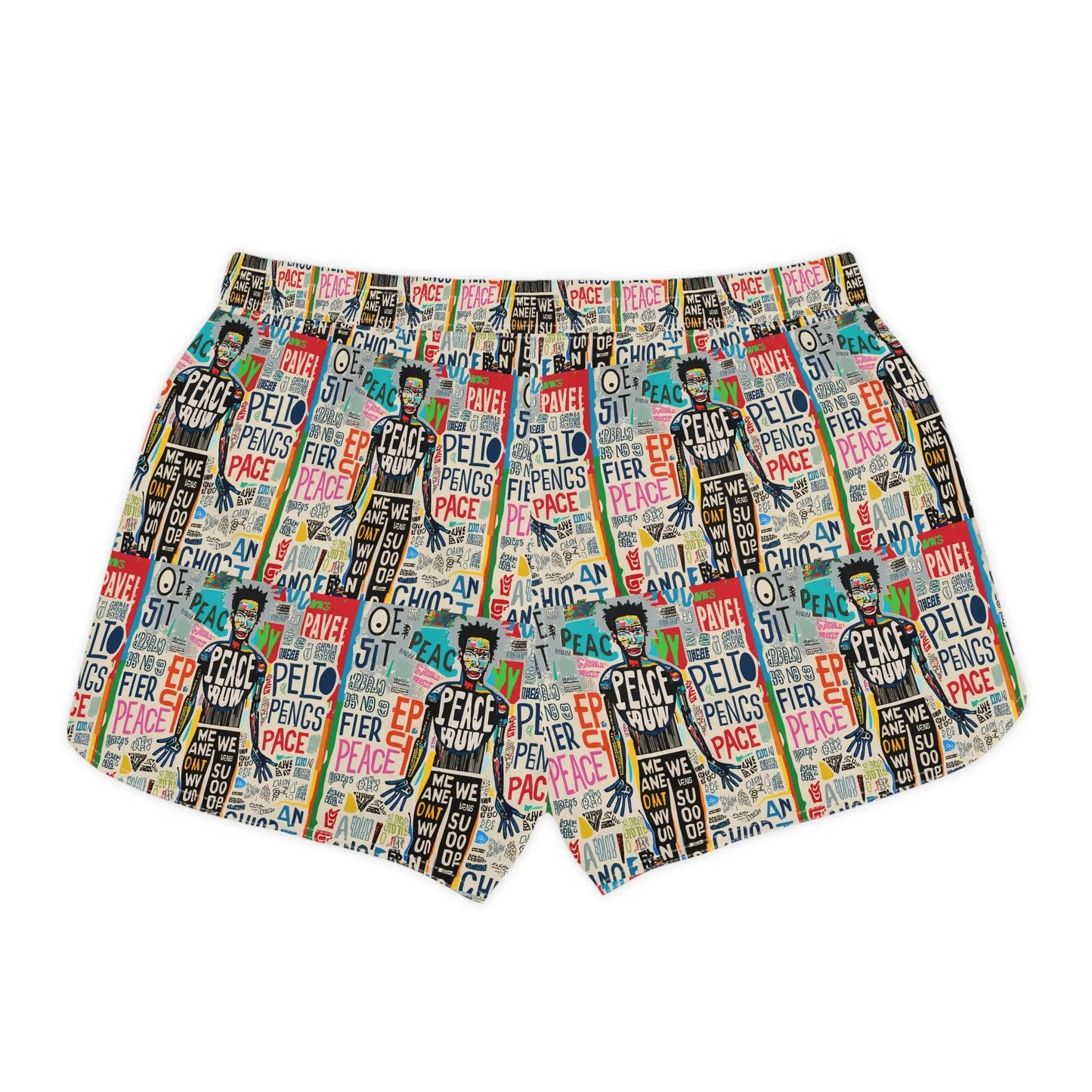 Activewear. Women classic short Street Art | Limited Edition from TheFamous activewear Studio