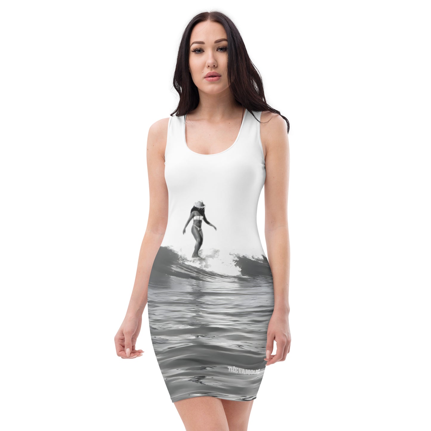 Activewear for women. timeless black & white dress that pays tribute to both surf culture and Bali spirit