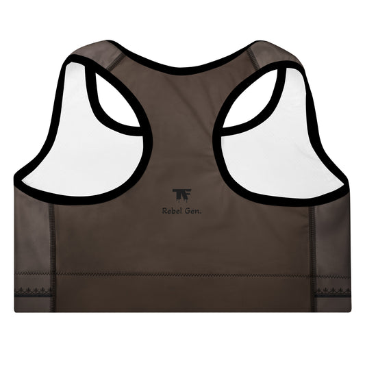 Padded Sports Bra Desert Storm | Limited edition TheFamous Studio