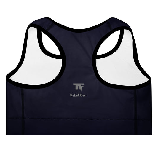 Activewear for Women | Padded Sport Bra Dark Blue Denim