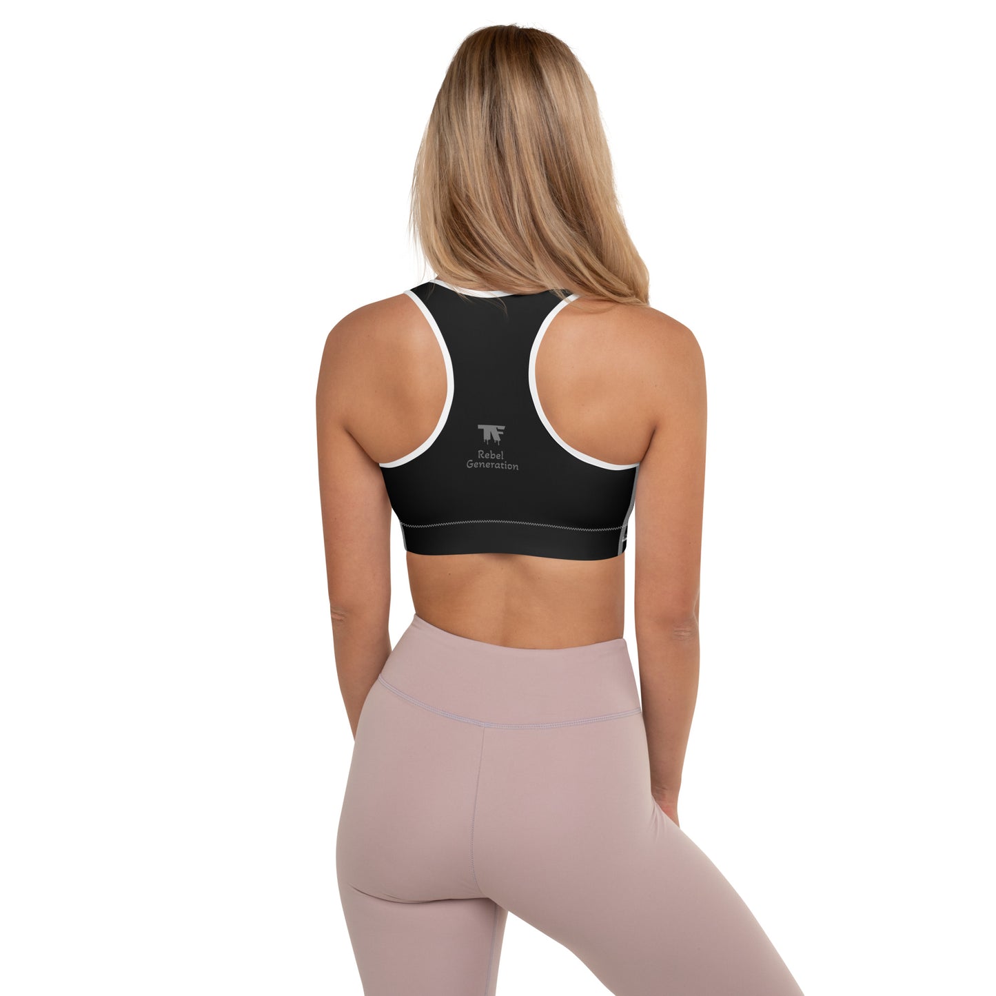 Activewear for women. Back padded sport bra Morocco design inspired