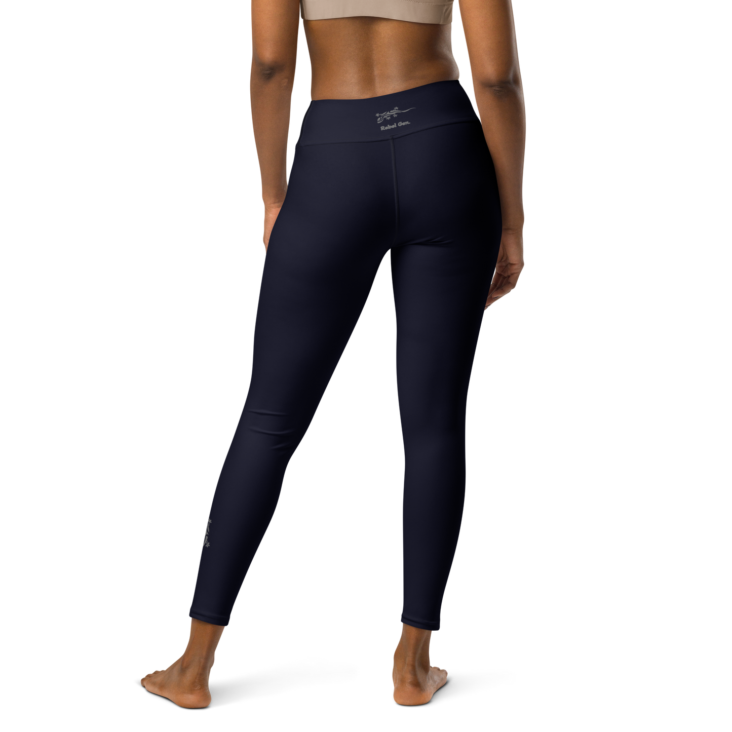 Yoga Leggings Tribal Blue Denim | Limited Edition TheFamous Studio