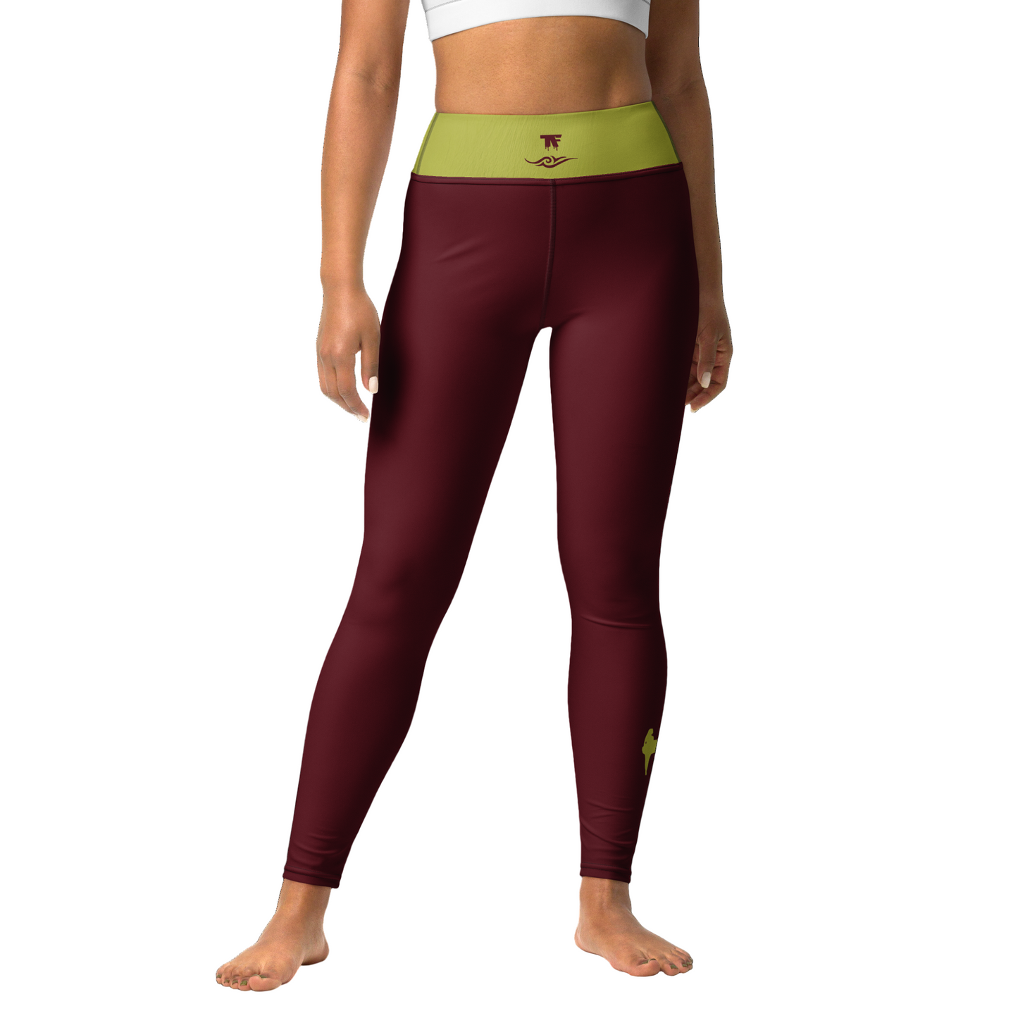 Surf Spirit Burgundy Anis Leggings | Limited Edition TheFamous Studio