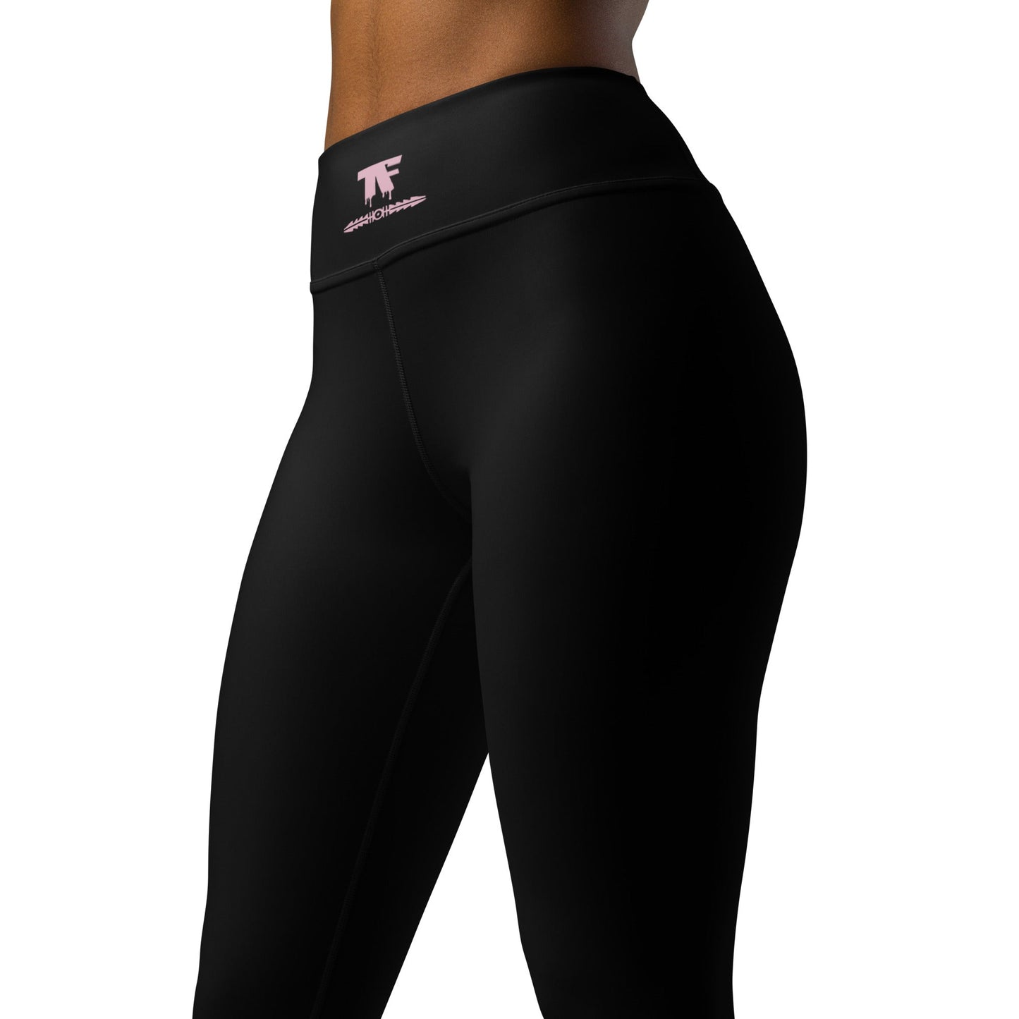 Yoga Leggings Outfit - Black & Pink | Limited Edition TheFamous Studio