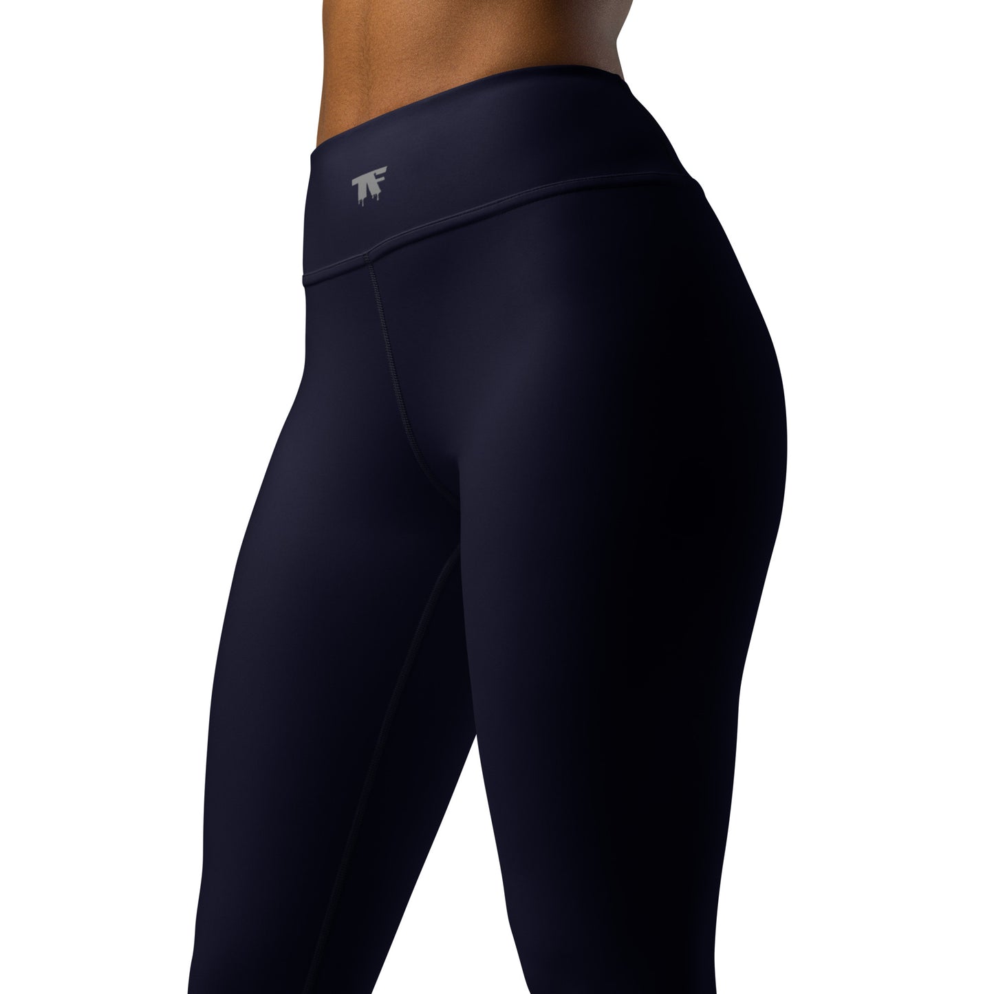 Activewear for women - Blue Denim Leggings with unique tattoos.