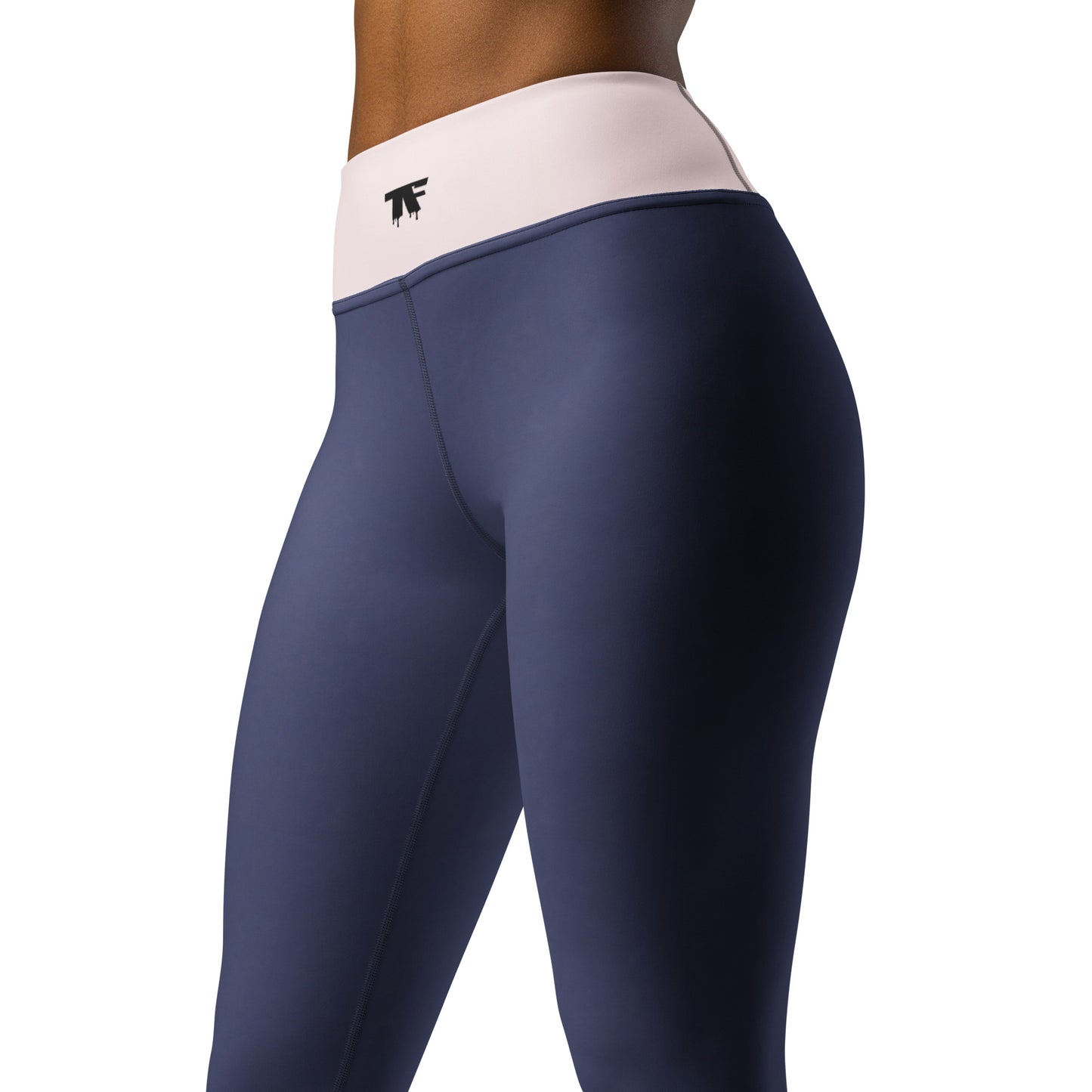Yoga Leggings Dark Lavender & Pink | Limited Edition TheFamous Studio