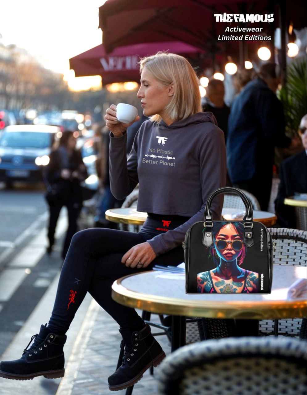 Designer Handbag The Black INKA from the TheFamous Studio 'Streetwear' Series | Limited Edition