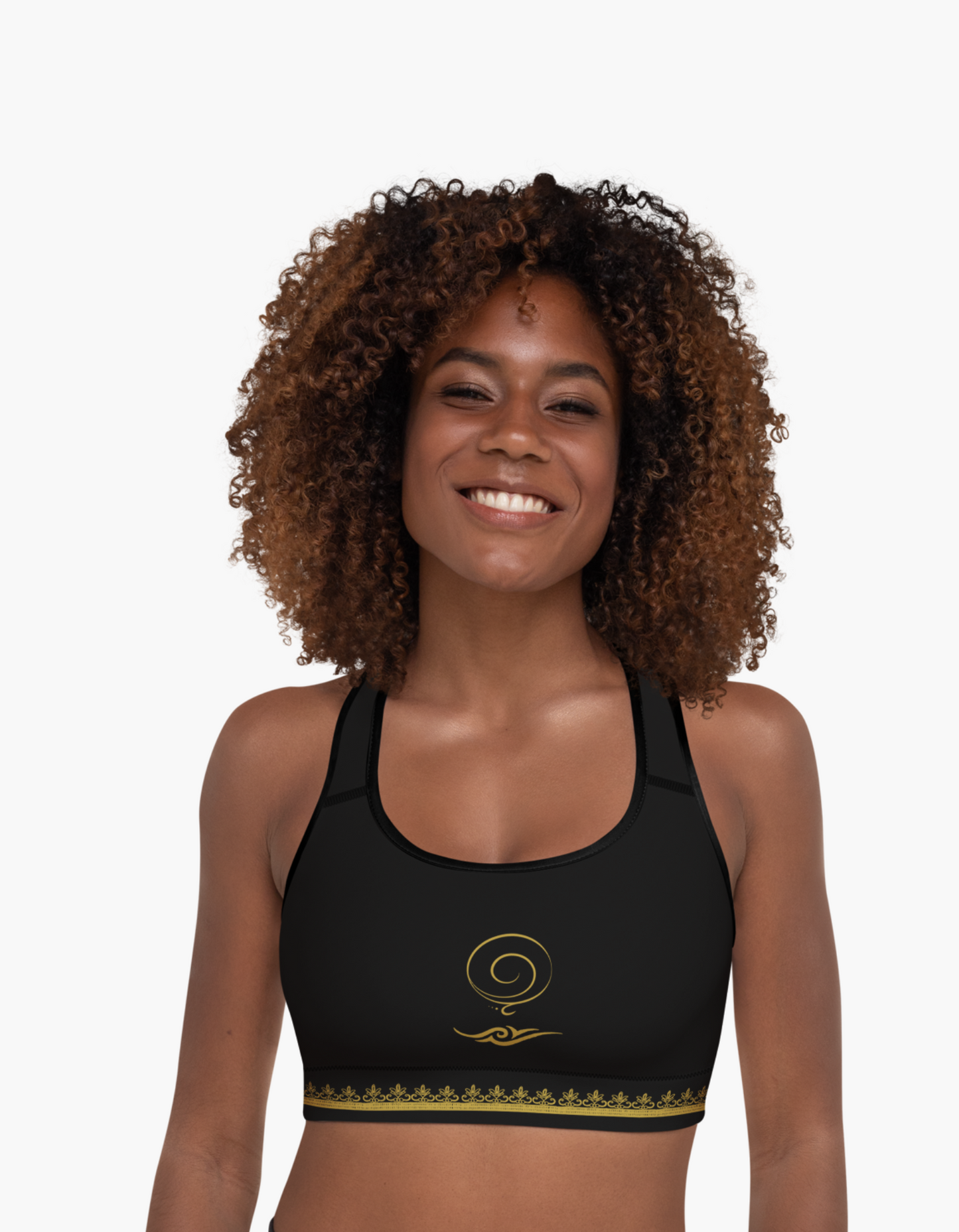 Sports Bra Nomad Black Lemon | Limited Edition TheFamous Studio