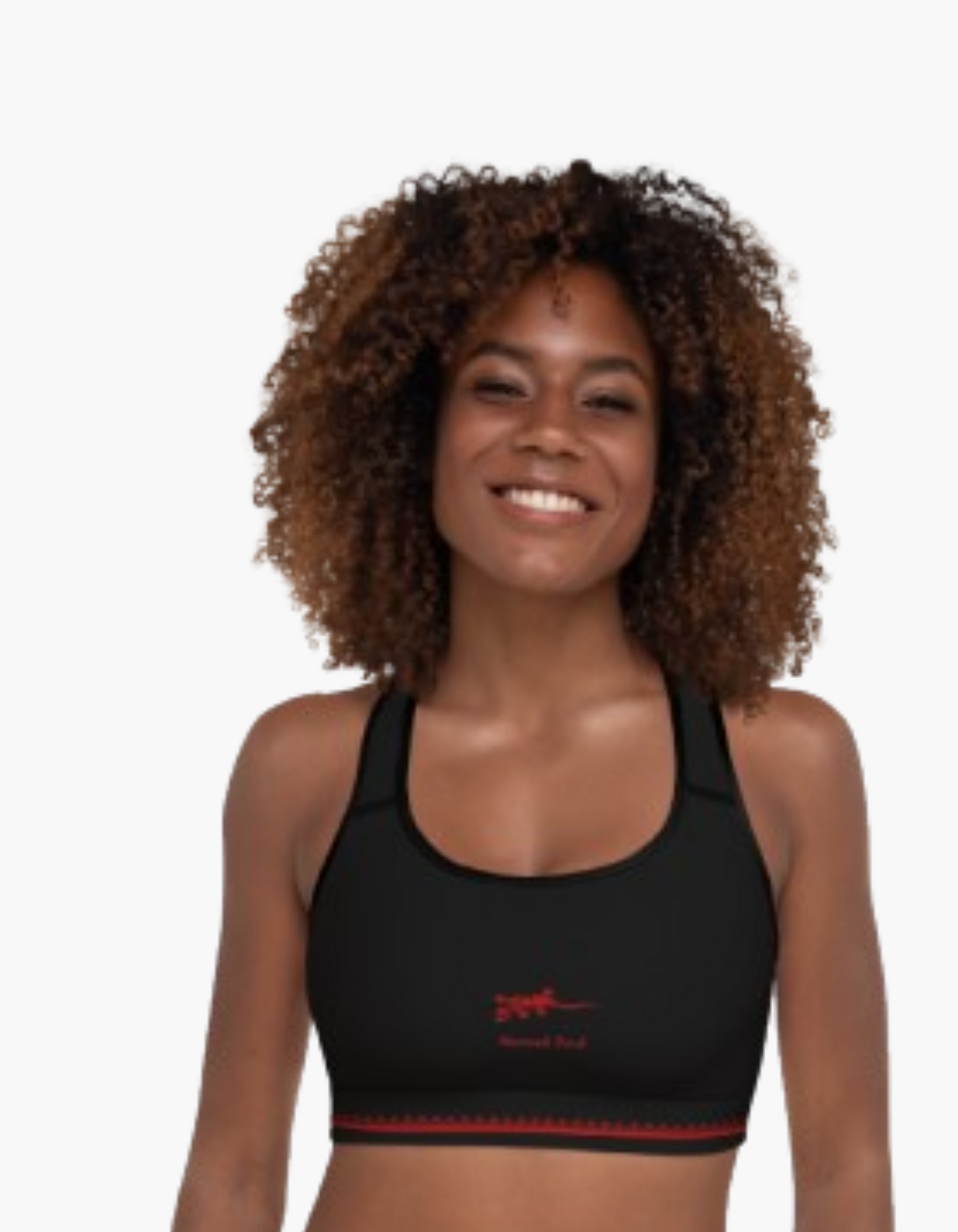 Sports Bra Nomad Black & Red | Limited Edition TheFamous Studio