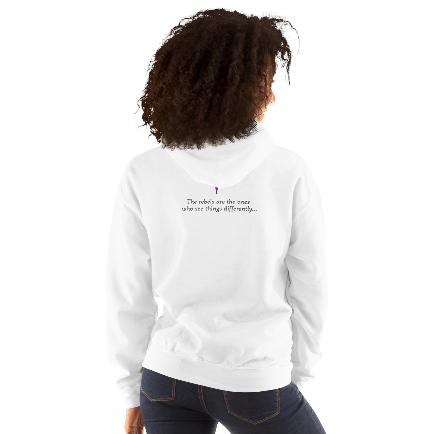 Activewear for women. White Fitness hoodie 'No Soul No Future'.
