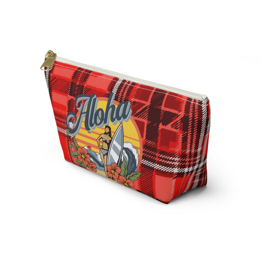 T Pochette Bag - Aloha Red Tartan -  Limited Edition Printify
