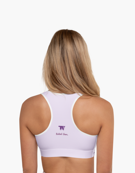 Padded Sports Bra French Lavender | Limited edition TheFamous Studio