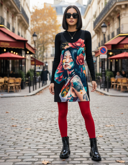 Streetwear designer Dress 'The Art of Tattoos' | Limited Edition TheFamous Studio