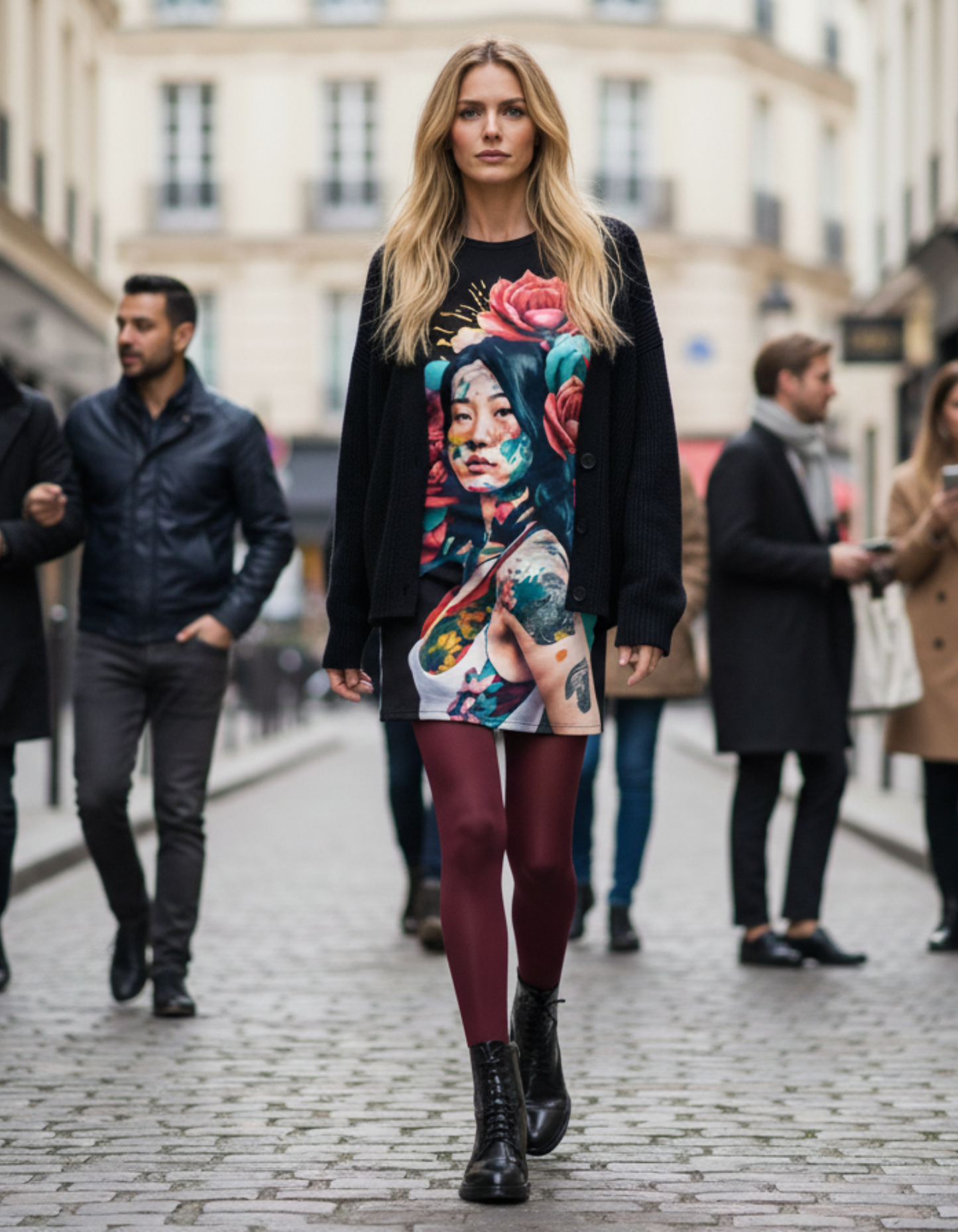 Paris Style - Streetwear designer Dress 'The Art of Tattoos' | Limited Edition TheFamous Studio