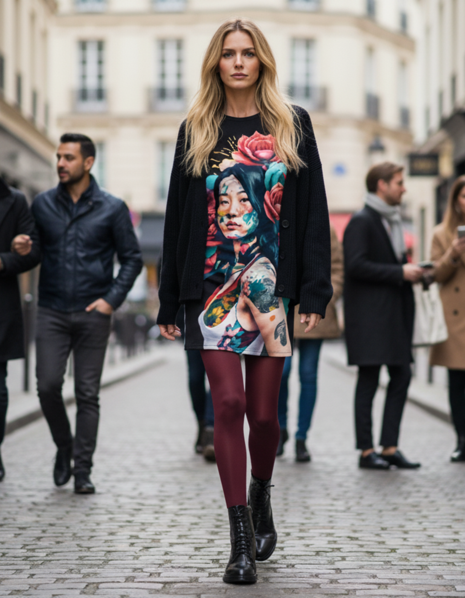 Paris Style - Streetwear designer Dress 'The Art of Tattoos' | Limited Edition TheFamous Studio