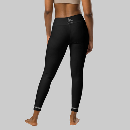 High Waist Leggings Black Morocco back view 