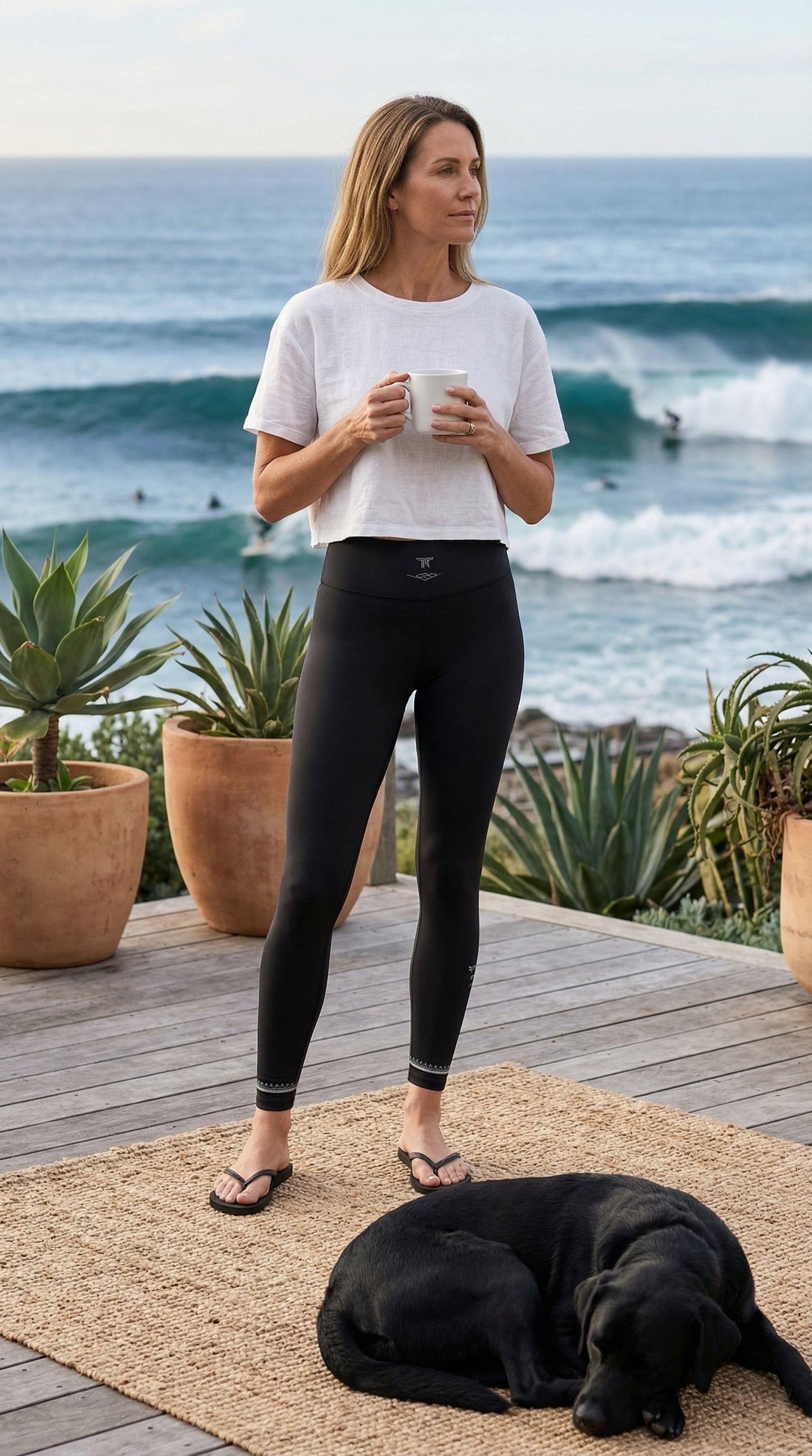 Black Morocco Spirit Leggings | Limited Edition TheFamous Studio