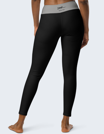 Athletic Chic Leggings Black & Grey Taupe | Limited Edition TheFamous Studio