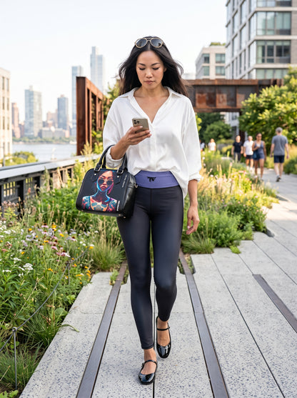 Leggings Prune Burgundy & Dark Lavender | Women activewear to wear beyond the gym