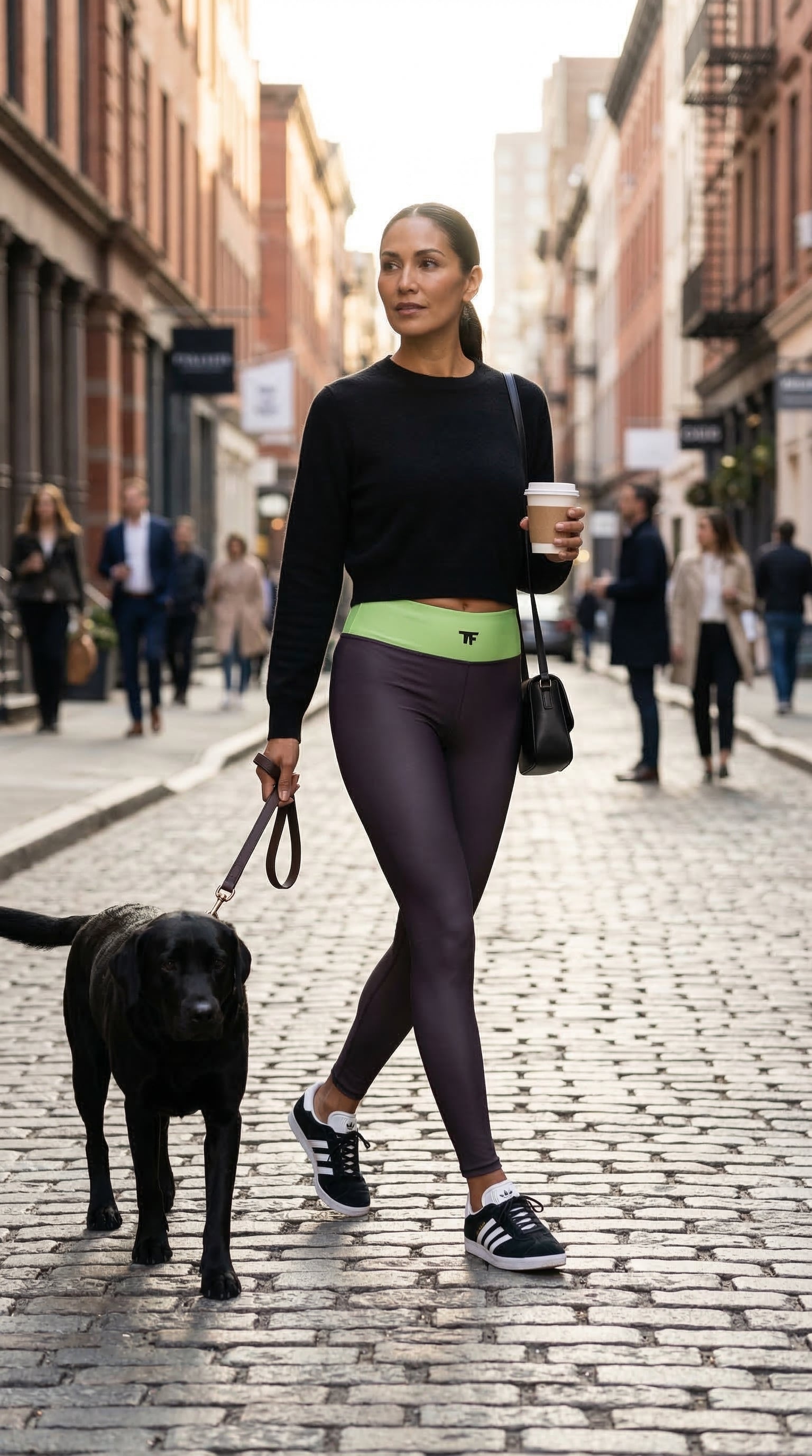 Athletic Chic Activewear for Women | Leggings high waist Prune Burgundy & Pistachio