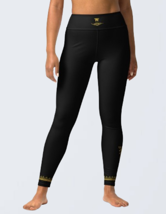 Luxury Leggings Black Lemon | Limited Edition TheFamous Studio
