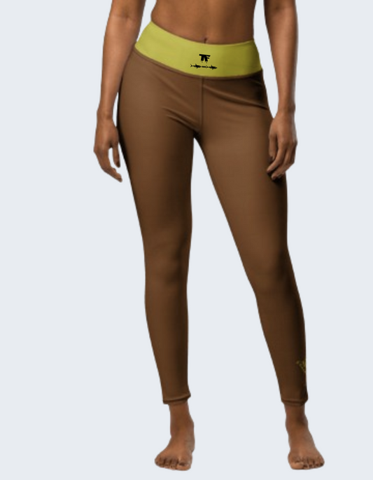 Yoga Leggings Mocha Citronella | Limited Edition TheFamous Studio