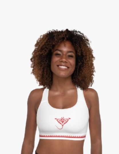 Sports Bra Morocco Spirit White | Limited Edition TheFamous Studio