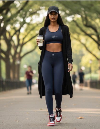 Activewear for Women | Padded Sport Bra Dark Blue Denim