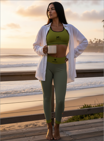 Sports Bra Nomad Khaki Garrigue | Limited Edition TheFamous Studio