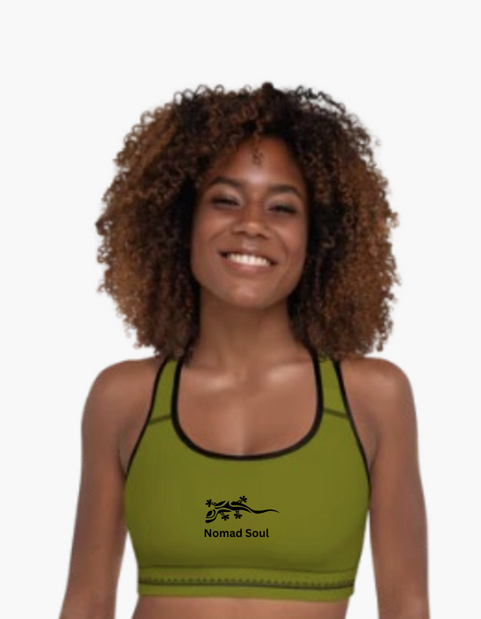Sports Bra Nomad Khaki Garrigue | Limited Edition TheFamous Studio