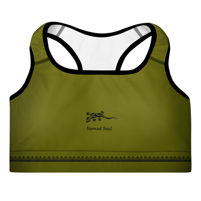 Sports Bra Nomad Khaki Garrigue | Limited Edition TheFamous Studio