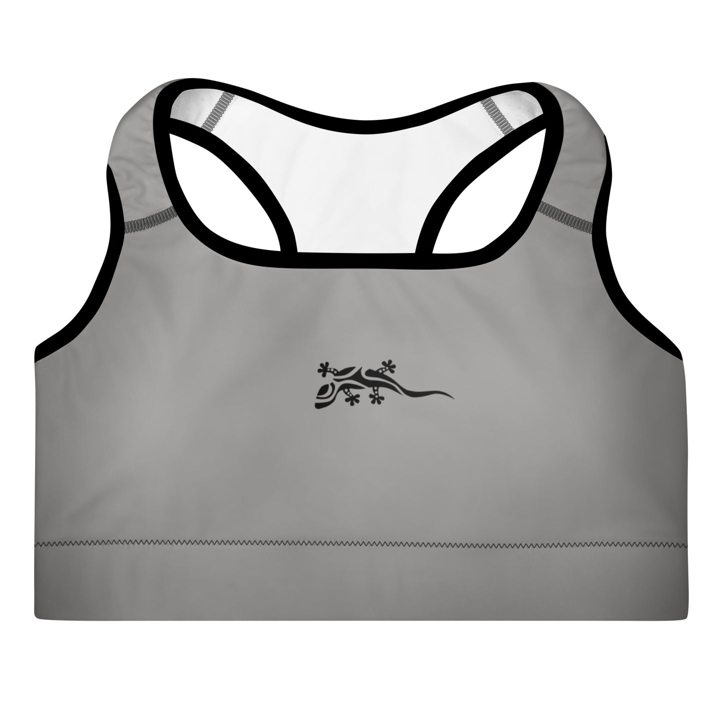 Sporty Chic Padded sport bra Grey & Black 