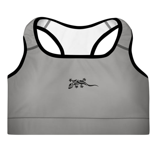 Sporty Chic Padded sport bra Grey & Black 