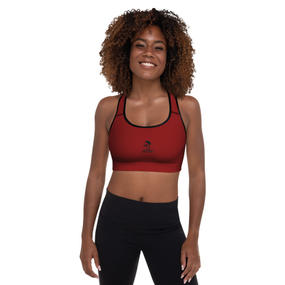 Padded Sports Bra Fig Burgundy & Red Cherry | Limited edition