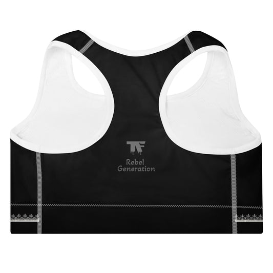 Activewear for women. Back padded sport bra Morocco design inspired 