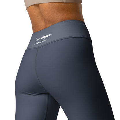 ProActivewear for women - Dark Grey Storm high waist Leggings with tattoos 