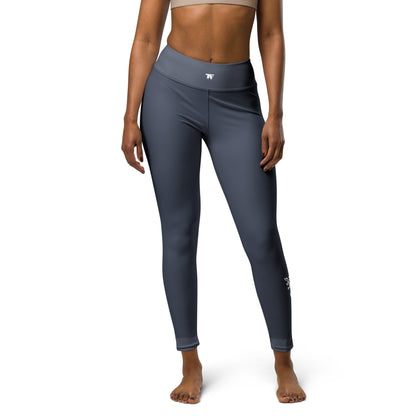 Activewear for women - Dark Grey Storm high waist Leggings with tattoos 
