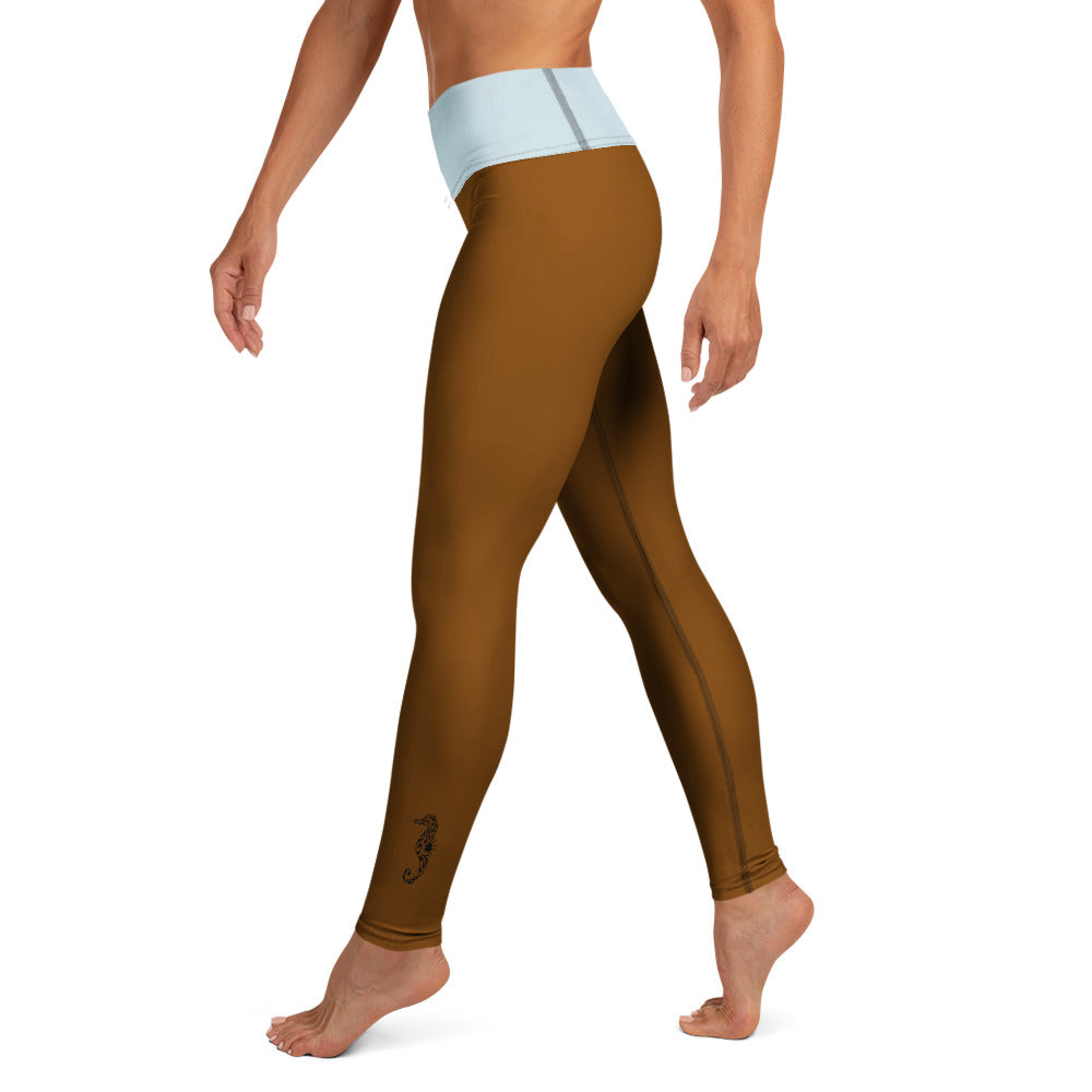 Activewear for women | Leggings brown & Blue Haze Studio 
